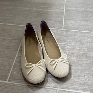 Rothy's Ivory Bow Flats